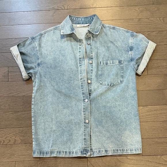 Parker Light Blue Denim Button-Down Shirt